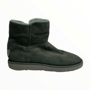 UGG ABREE II MINI Grigio Green SUEDE SHEARLING ANKLE BOOTS 1016548 size 7